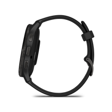 Load image into Gallery viewer, Garmin | VENU 3 FEKETE, FEKETE KERETTEL, BŐR ÉS SZILIKON SZÍJJAL