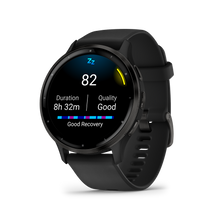 Kép betöltése a galériamegjelenítőbe: Garmin | VENU 3 FEKETE, FEKETE KERETTEL, SZILIKON SZÍJJAL