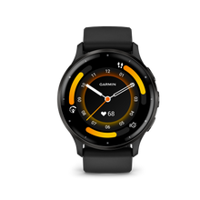 Kép betöltése a galériamegjelenítőbe: Garmin | VENU 3 FEKETE, FEKETE KERETTEL, SZILIKON SZÍJJAL