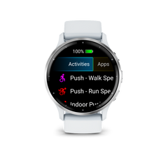 Load image into Gallery viewer, Garmin | VENU 3 HOMOKKŐ, EZÜST KERETTEL, SZILIKON SZÍJJAL