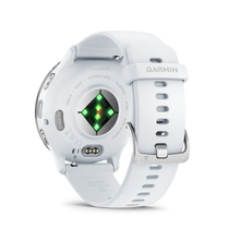 Load image into Gallery viewer, Garmin | VENU 3 HOMOKKŐ, EZÜST KERETTEL, SZILIKON SZÍJJAL