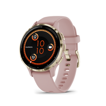 Kép betöltése a galériamegjelenítőbe: Garmin | VENU 3S RÓZSA KRÉMARANY, SZILIKON SZÍJJAL