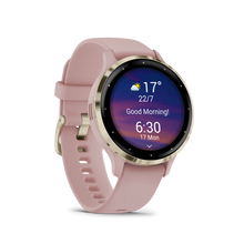 Kép betöltése a galériamegjelenítőbe: Garmin | VENU 3S RÓZSA KRÉMARANY, SZILIKON SZÍJJAL