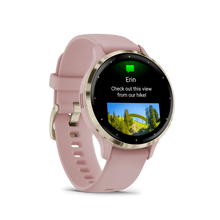 Kép betöltése a galériamegjelenítőbe: Garmin | VENU 3S RÓZSA KRÉMARANY, SZILIKON SZÍJJAL