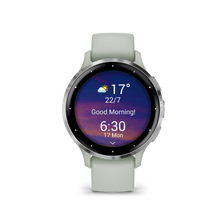 Kép betöltése a galériamegjelenítőbe: Garmin | VENU 3S ZSÁLYA, EZÜST KERETTEL, SZILIKON SZÍJJAL