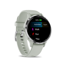 Kép betöltése a galériamegjelenítőbe: Garmin | VENU 3S ZSÁLYA, EZÜST KERETTEL, SZILIKON SZÍJJAL