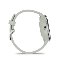 Kép betöltése a galériamegjelenítőbe: Garmin | VENU 3S ZSÁLYA, EZÜST KERETTEL, SZILIKON SZÍJJAL