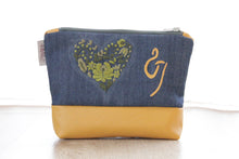 Load image into Gallery viewer, kis táska evezős mintával - sárga, kék