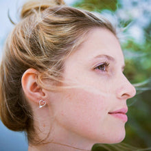 Lade das Bild in den Galerie-Viewer, Paddel-Ohrringe – herzförmiges Paddel | Strokeside-Design