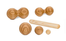 Lade das Bild in den Galerie-Viewer, Kis masszázs henger szett - kőrisfa | rollholz