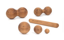 Lade das Bild in den Galerie-Viewer, Kis masszázs henger szett - tölgyfa | rollholz