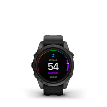 Load image into Gallery viewer, Garmin | EPIX PRO (GEN 2) SAPPHIRE 42 MM, KARBONSZÜRKE DLC, FEKETE SZILIKON SZÍJJAL (ED XD)
