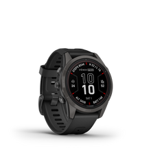 Load image into Gallery viewer, Garmin | FENIX 7S PRO SAPPHIRE SOLAR, SZÜRKE DLC TITÁNIUM, FEKETE SZILIKON SZÍJJAL (ED XD)
