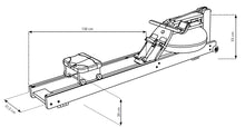 Lade das Bild in den Galerie-Viewer, WaterRower S4 Shadow | Festett Fekete Kőrisfa Evezőpad
