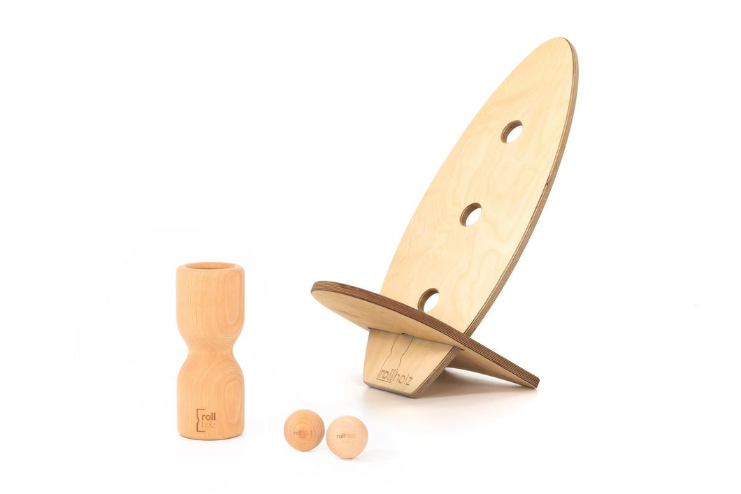 Balance board set - ash wood | rolling wood