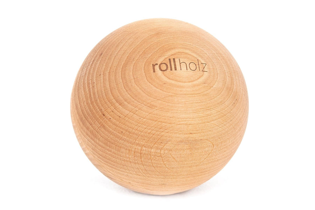 Masszázs golyó - égerfa, 10 cm | rollholz